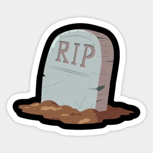 Old tombstone Sticker